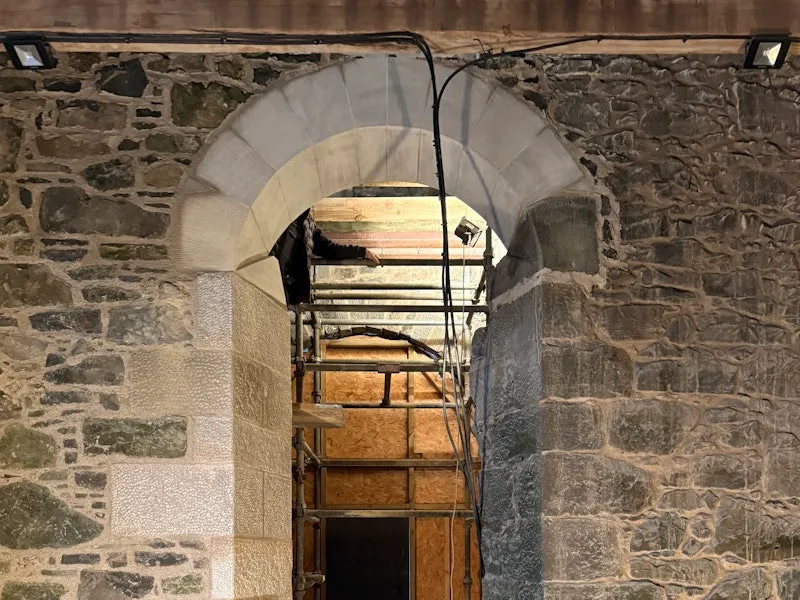 Duntarvie Castle, Stone Arch Reinstatement